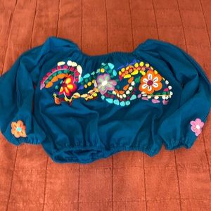 Girls Small Mexican Tee Long Sleeve